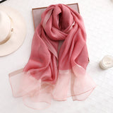 Summer Women's Solid Color Thin Fashion All-match Plaid Scarf