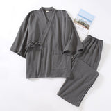 Japanese Style Muji Men's Kimono Pajamas Thickened Warm