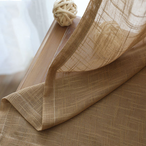 Fashionable cotton and linen curtains