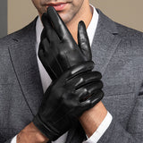 Men's Thin Full-grain Sheepskin Gloves