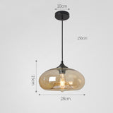 Nordic Modern Loft Pendant Lamp Glass Lustre Industrial Decor Hanging Lights Fixtures