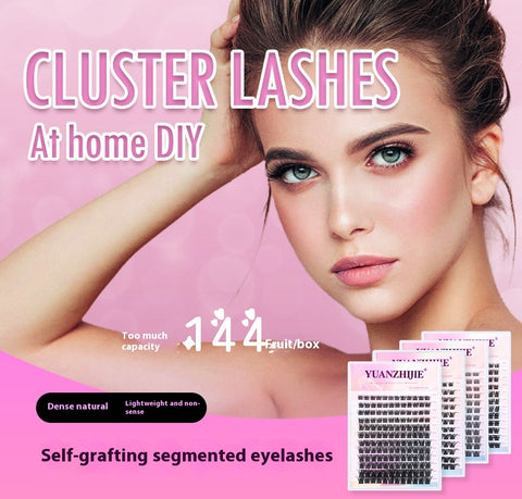 DIY Self-grafting Segmented Eyelashes Thick Natural Light Without Feeling