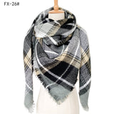 European And American Autumn And Winter Plus-sized Double-sided Qicaigei Scarf Women's Shawl