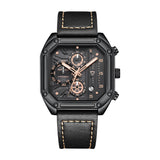 Men's Multi-functional Square Quartz Watch