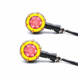 Turn Signal Lights, Motorcycle Modification LED Two-Color Water Indicator Signal