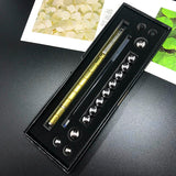 Stress Reducer Relief Toys Gift Box funny black golden kits Fidget magnetic polar pen with stylus ball pen - UNBEATABLE STORE