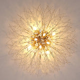 Dandelion Bedroom Crystal Ceiling Lamp