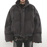 Thickening Stand Collar Short Down Jacket Couple Cotton Clothes Coat