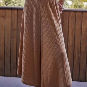 Knitted Wide Leg Pants