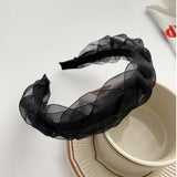 Super Fairy Mesh Headband Female Face Wash Highend Headwear Hairpin  Hair Accessories