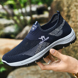 Versatile Casual Daddy's Shoes Men's Sports Lightweight Hiking Shoes Mesh