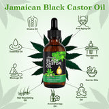 Black Castor Oil Massage Oil Hair Care Essential Oil Cross-border