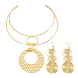 Geometric Niche Design Necklace Eardrops Simplicity And Exaggeration