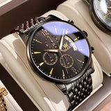 Men's Multifunctional Large Dial Sports Quartz Watch