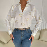 Women's Printed Shirt Temperament Commute