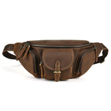 Leather Belt Retro Multi-functional Motorcycle Satchel Leather All-match Casual Chest Bag