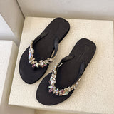 Summer New Bohemian Style Flat Non-slip Flip-flop Women's Beach Slippers