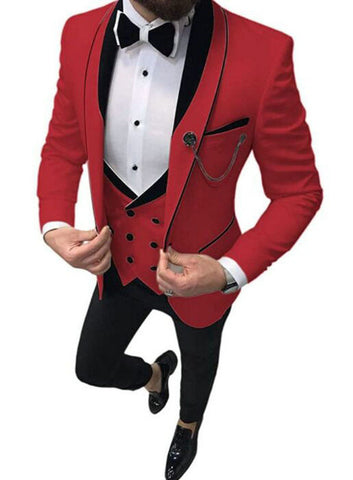 Suit Suit Men's Three-piece Suit Groomsman Suit Dress