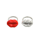 Vintage Women's Ring Simple Bracelet Hip Hop Lips