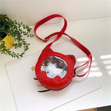 Cute Girl Fashion Coin Purse Princess Mini Red Shoulder Bag Baby Messenger Bag