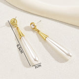 Pearl Earrings Drop-shaped Long Earrings Niche