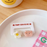 Hair Accessories Candy Color Cute Mini Small Hairclip Cartoon Bear Bang Clip Broken Hair Grip Student Jewelry