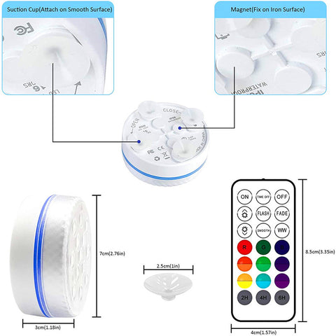 Color Changing Remote Control Diving Light