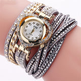 Ladies Round Diamond Love Dial Bracelet Watch