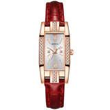 Temperament Pu Belt Diamond British Ladies Watch