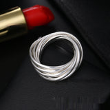 Silver Jewelry Retro Ethnic Style Nine Ring