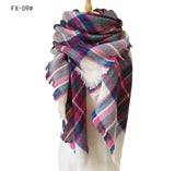 European And American Autumn And Winter Plus-sized Double-sided Qicaigei Scarf Women's Shawl