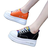 Height Increase All-match White Shoes Autumn Thick-soled Inner Height Shoes