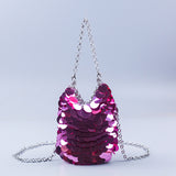 Woven Banquet Sequined Mobile Phone Bag Crossbody Female