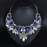 Diamond Alloy Flower Necklace For Women