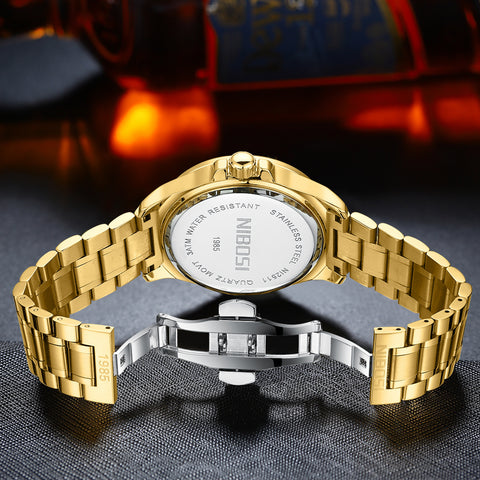 Personality Design Solid Strap Luminous Multifunction Quartz Watch