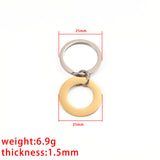 Stainless Steel Ring Keychain Dog Tag Pet