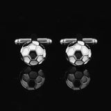 Titanium Steel Hollow Football Cufflink