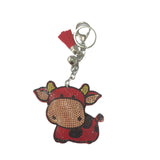 Flannel Diamond Keychain Zodiac Accessories