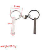 Three-dimensional Stick Love Heart Magnetic Key Chain Fashion Couple