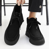 Retro Casual Suede Tooling Trendy Single High Top Men's Sneakers