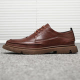 Men's Fashionable Summer Breathable Business Casual Formal Wear Leather Shoes