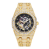 Full Diamond Hip Hop Party Automatic Hollowing Mechanical Watch