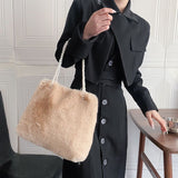 Women's Fashion Plush Pearl Shoulder Bag