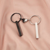 Three-dimensional Stick Love Heart Magnetic Key Chain Fashion Couple