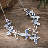 Color Painting Oil Hollow Pansy Necklace Fashion