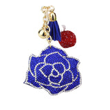 Women's Multi-color Rose Diamond Fashion Keychain