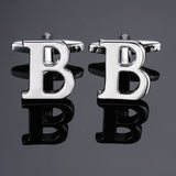 Men's French English Letter Cufflinks