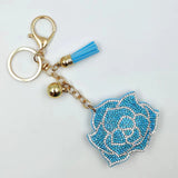 Women's Multi-color Rose Diamond Fashion Keychain