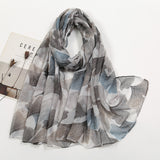 Thin Voile Printed Scarf Fashion