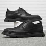 Men's Fashionable Summer Breathable Business Casual Formal Wear Leather Shoes